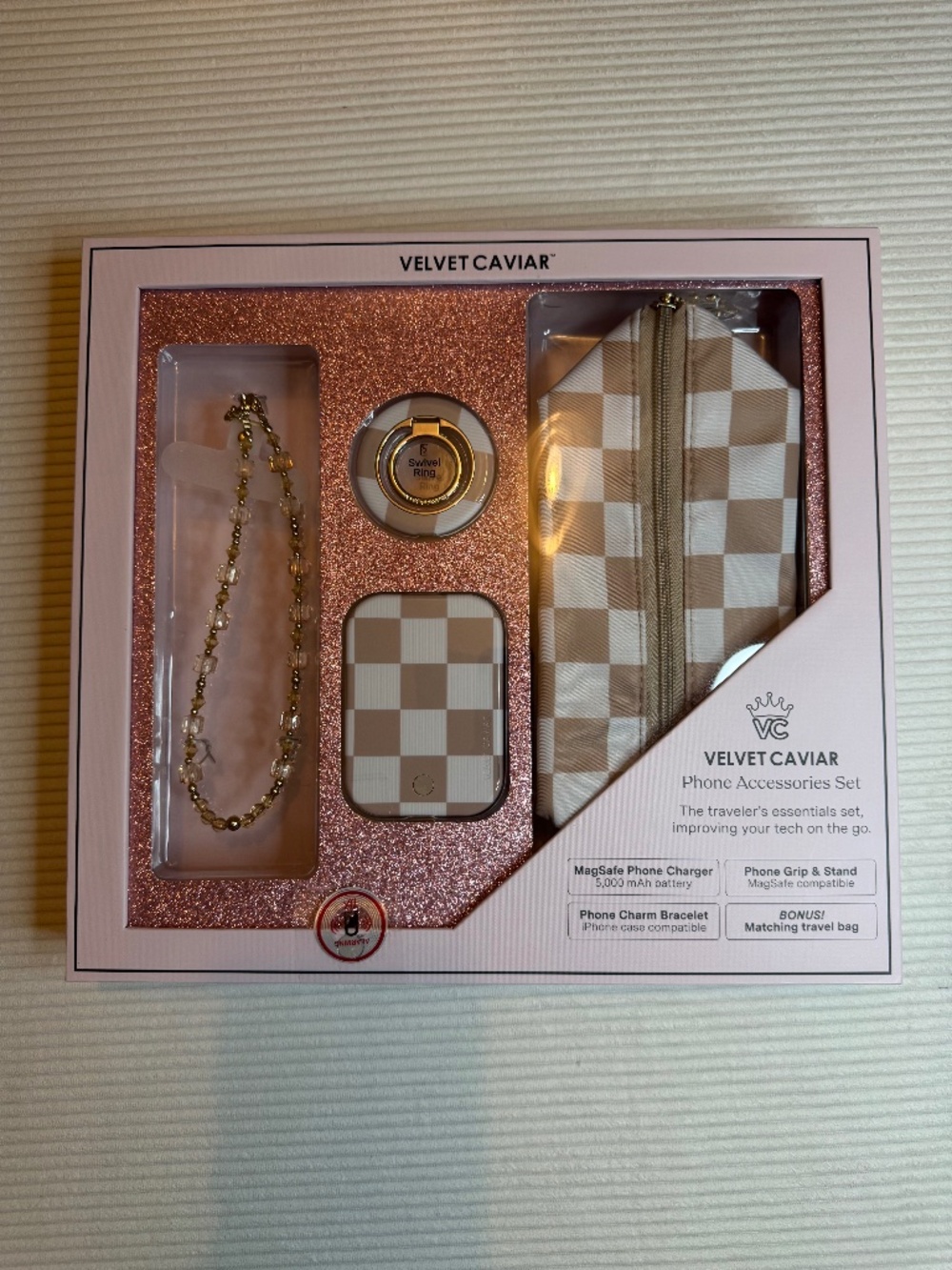 Velvet Caviar Phone Accessories Set